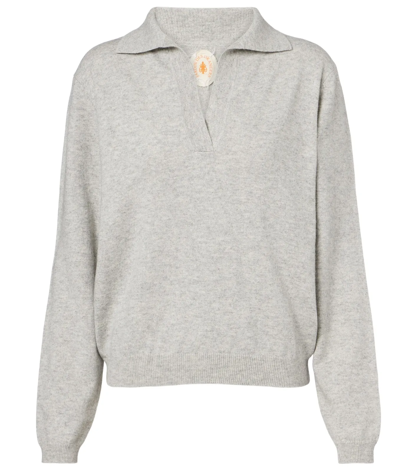 Cotton and cashmere polo sweater Cotton and cashmere polo sweater