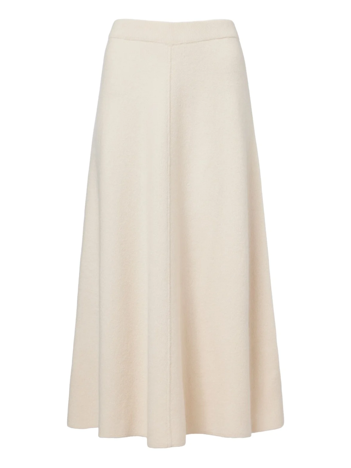 Wool and cashmere midi skirt