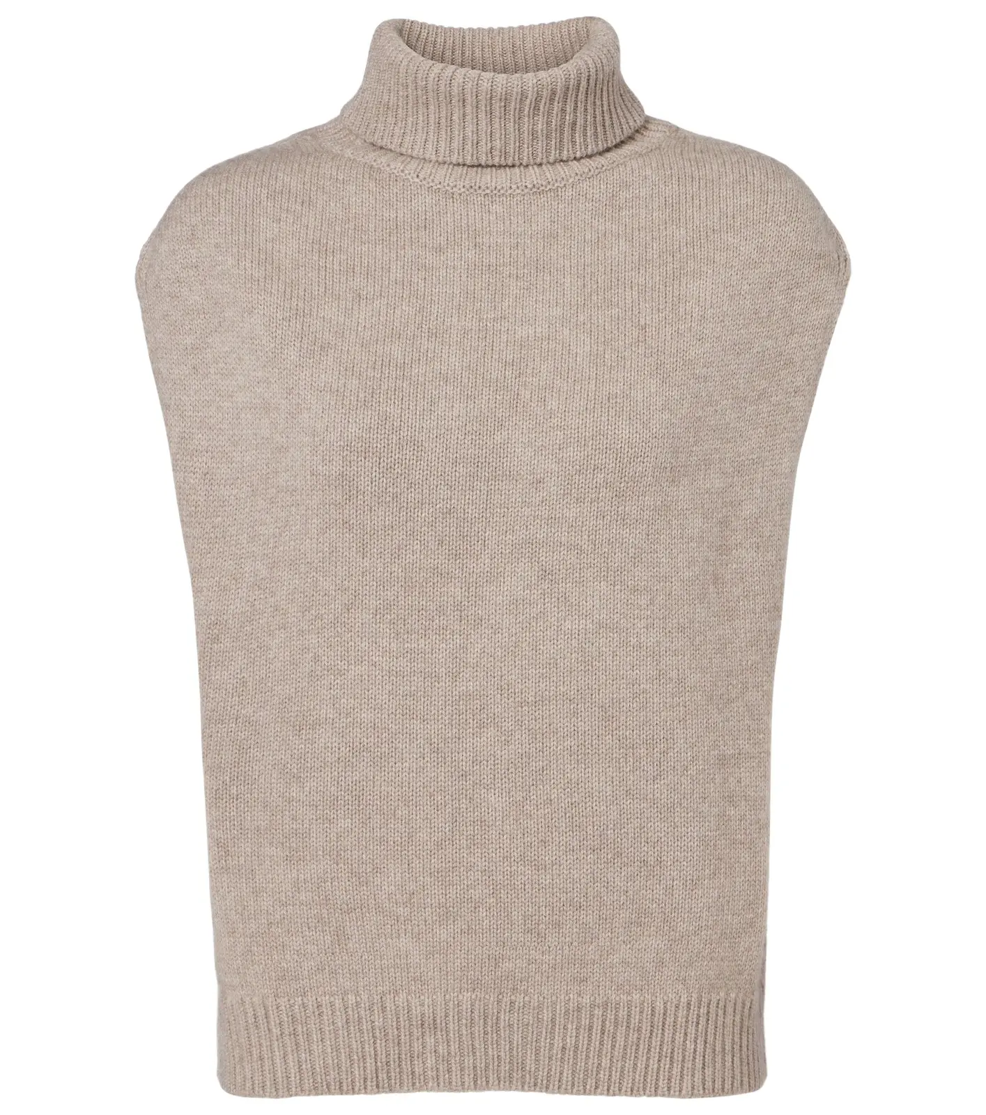 Turtleneck wool and cashmere sweater vest Turtleneck wool and cashmere sweater vest