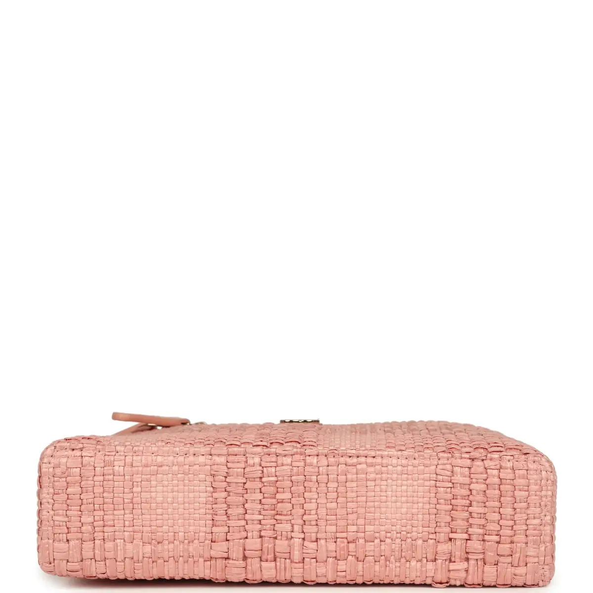 Chanel Chanel Top Handle Long Vanity Case with Chain Light Pink Braided Raffia Light Gold Hardware | Thumbnail 6 Chanel Chanel Top Handle Long Vanity Case with Chain Light Pink Braided Raffia Light Gold Hardware | Thumbnail 6
