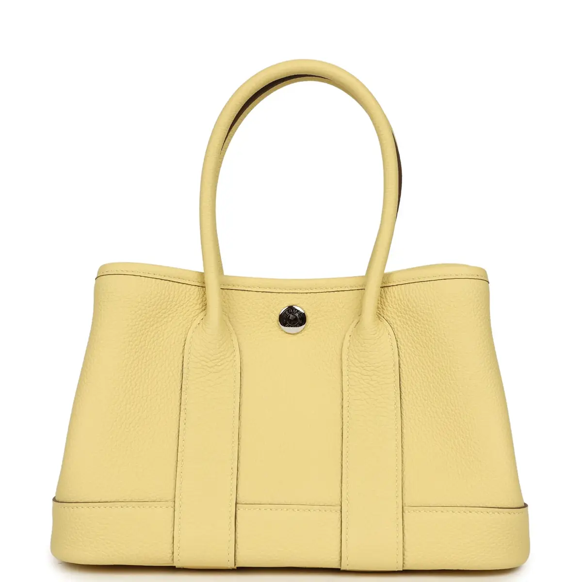HERMÈS Hermes Garden Party Neo 23 Jaune Poussin Togo Palladium Hardware | Thumbnail 4 HERMÈS Hermes Garden Party Neo 23 Jaune Poussin Togo Palladium Hardware | Thumbnail 4