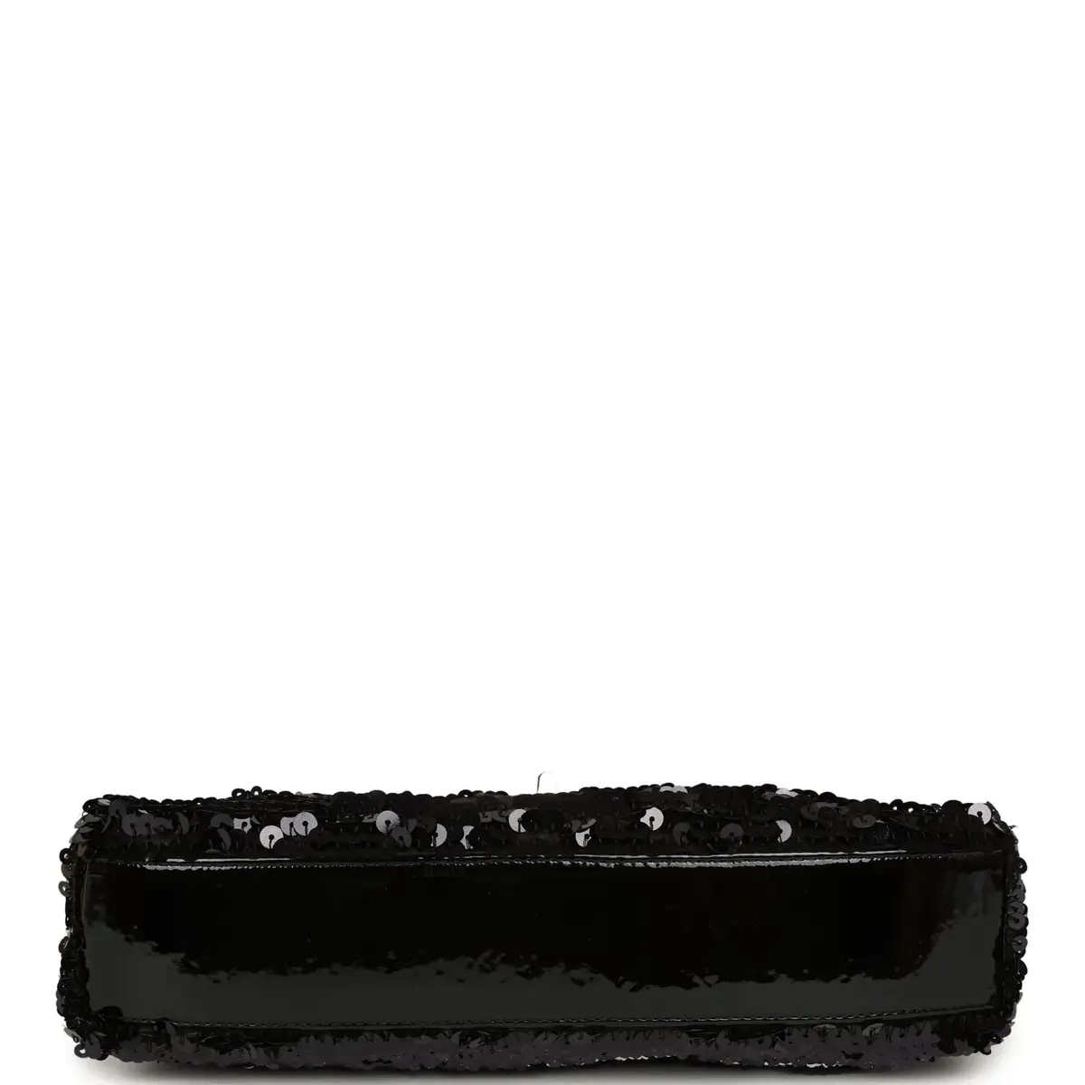 Chanel Pre-owned Chanel Medium Striped Reissue Flap Bag Black, Silver Sequin and Patent Silver Hardware | Thumbnail 6 Chanel Pre-owned Chanel Medium Striped Reissue Flap Bag Black, Silver Sequin and Patent Silver Hardware | Thumbnail 6