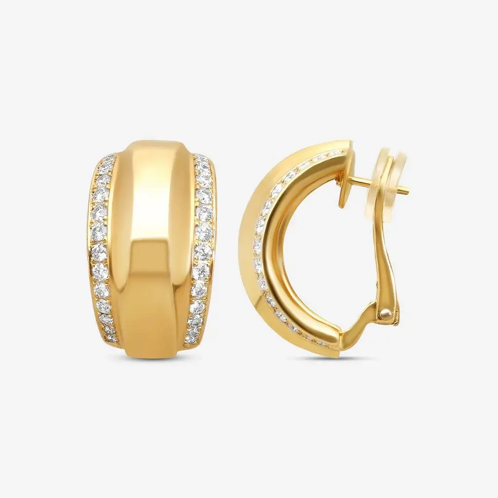 Chopard Chopard La Strada 18K Yellow Gold Diamond Clip Earrings by The Solist | Thumbnail 3 Chopard Chopard La Strada 18K Yellow Gold Diamond Clip Earrings by The Solist | Thumbnail 3