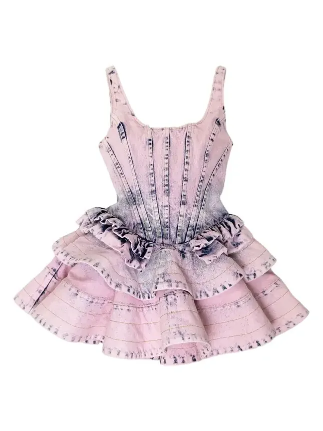 The Kaitlyn dress in stone pink The Kaitlyn dress in stone pink