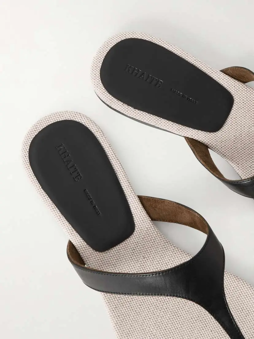 Khaite Archer Leather Sandals | Thumbnail 4 Khaite Archer Leather Sandals | Thumbnail 4