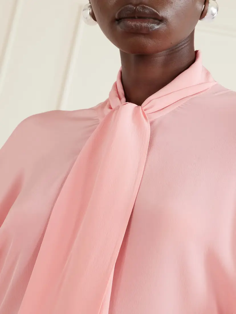 Stella McCartney Tie-detailed Silk Midi Dress | Thumbnail 5