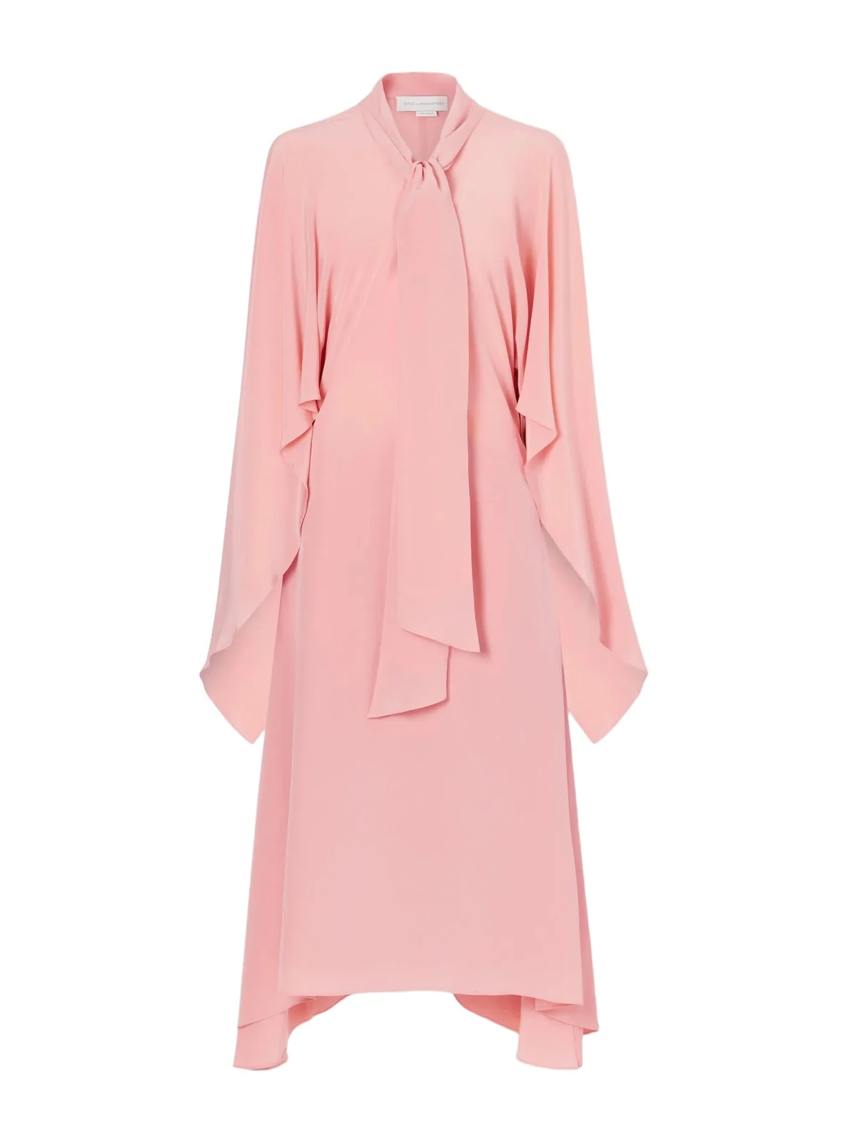 Tie-detailed Silk Midi Dress Tie-detailed Silk Midi Dress