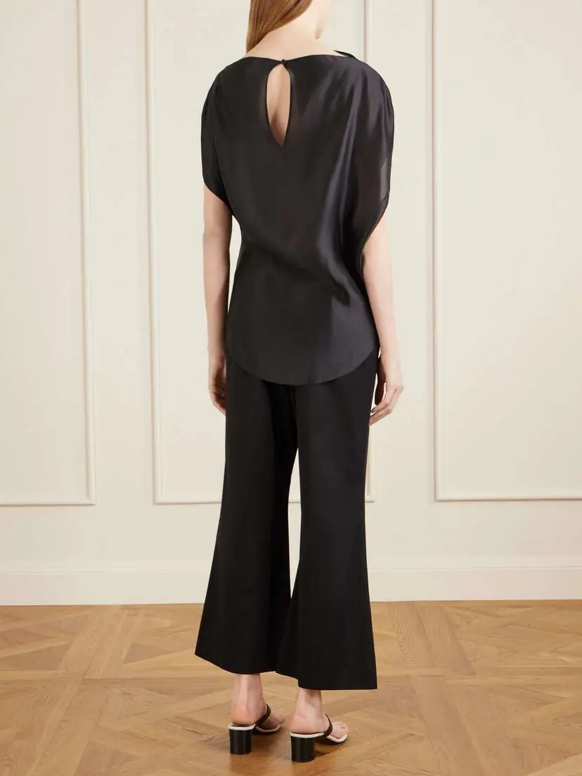 Khaite Poppi Satin Blouse | Thumbnail 3 Khaite Poppi Satin Blouse | Thumbnail 3