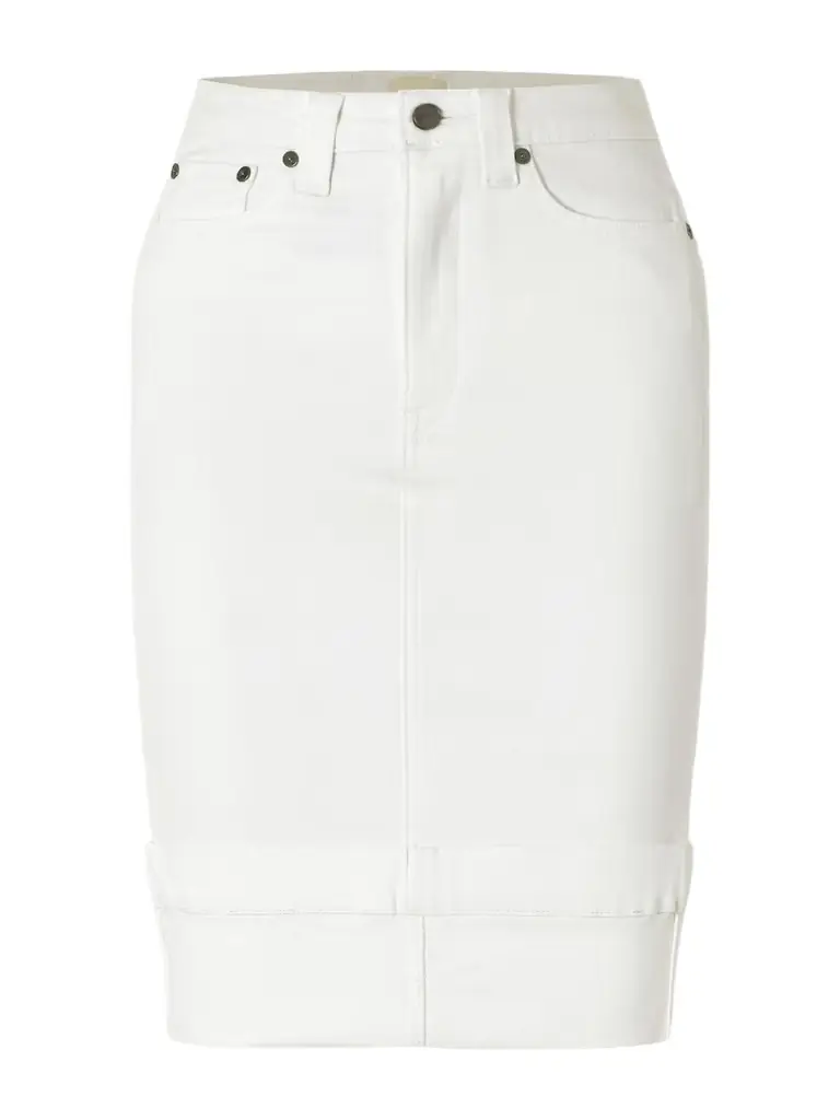 Khaite Kendra Denim Midi Skirt | Image 1 Khaite Kendra Denim Midi Skirt | Image 1