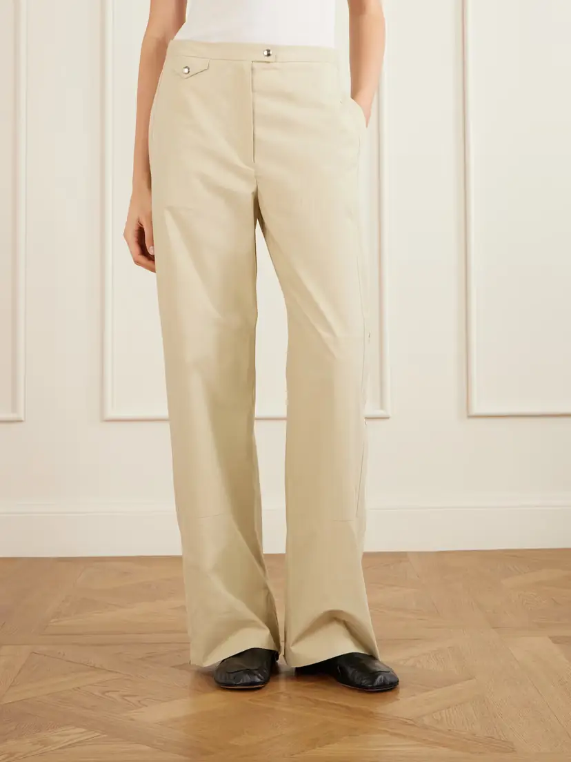 Calvin Klein Collection Gemma Cotton Straight-leg Pants | Thumbnail 3