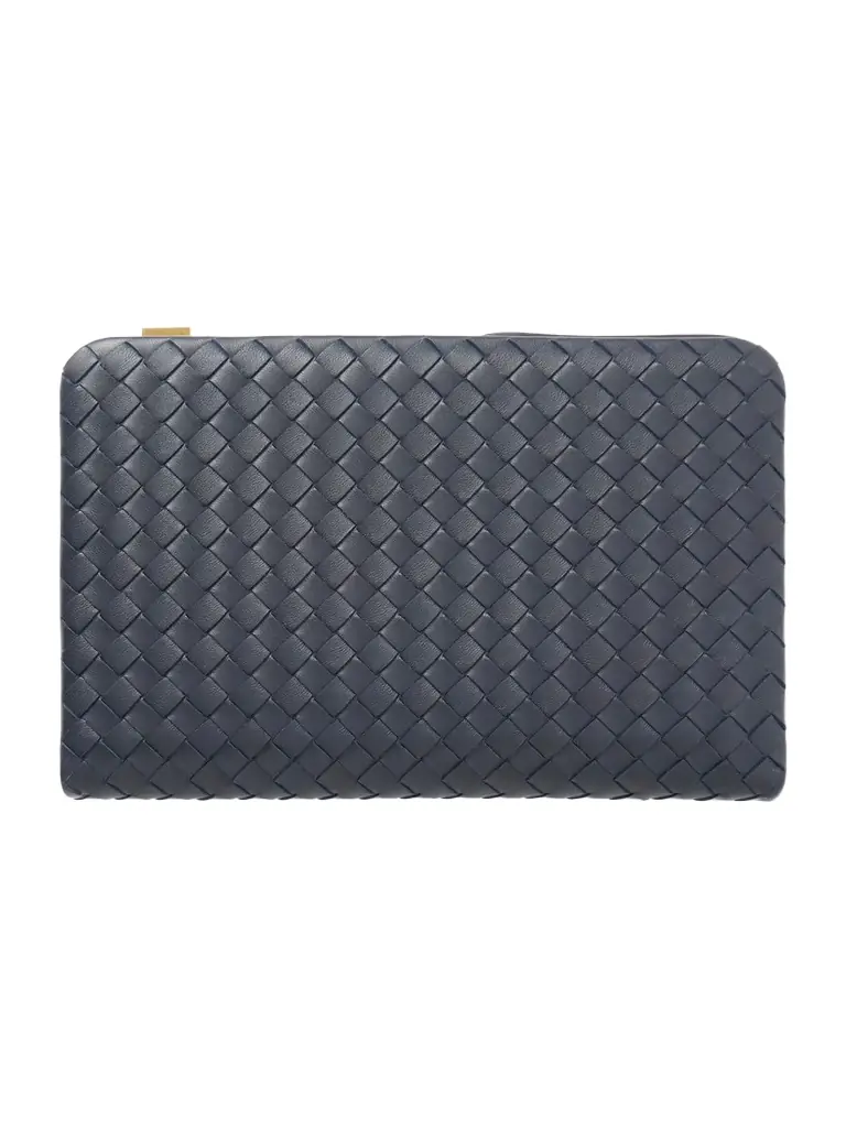 Bottega Veneta Mezzanotte Intrecciato Leather Wallet | Image 1 Bottega Veneta Mezzanotte Intrecciato Leather Wallet | Image 1