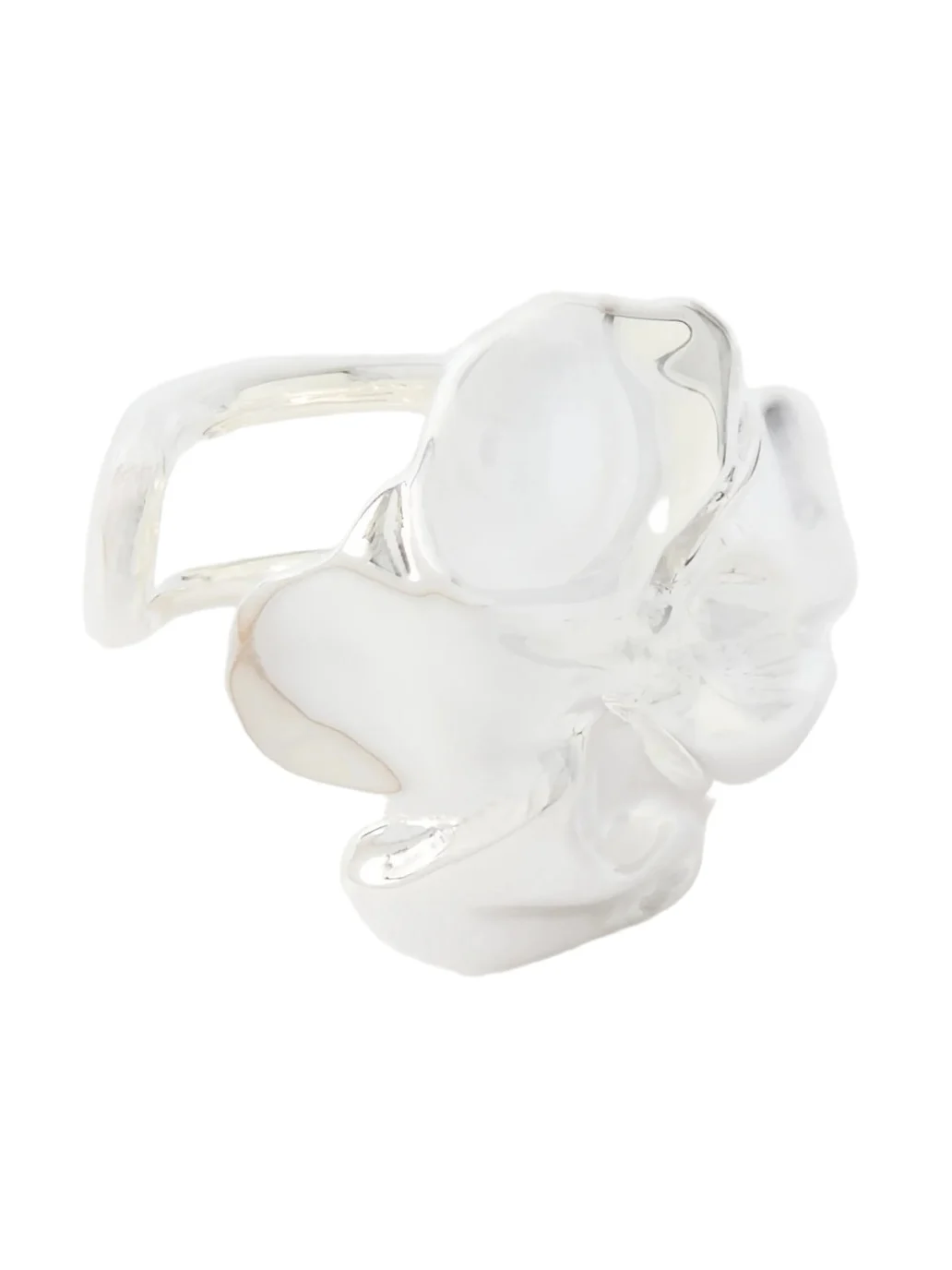 Completedworks Flower Silver-plated Ear Cuff