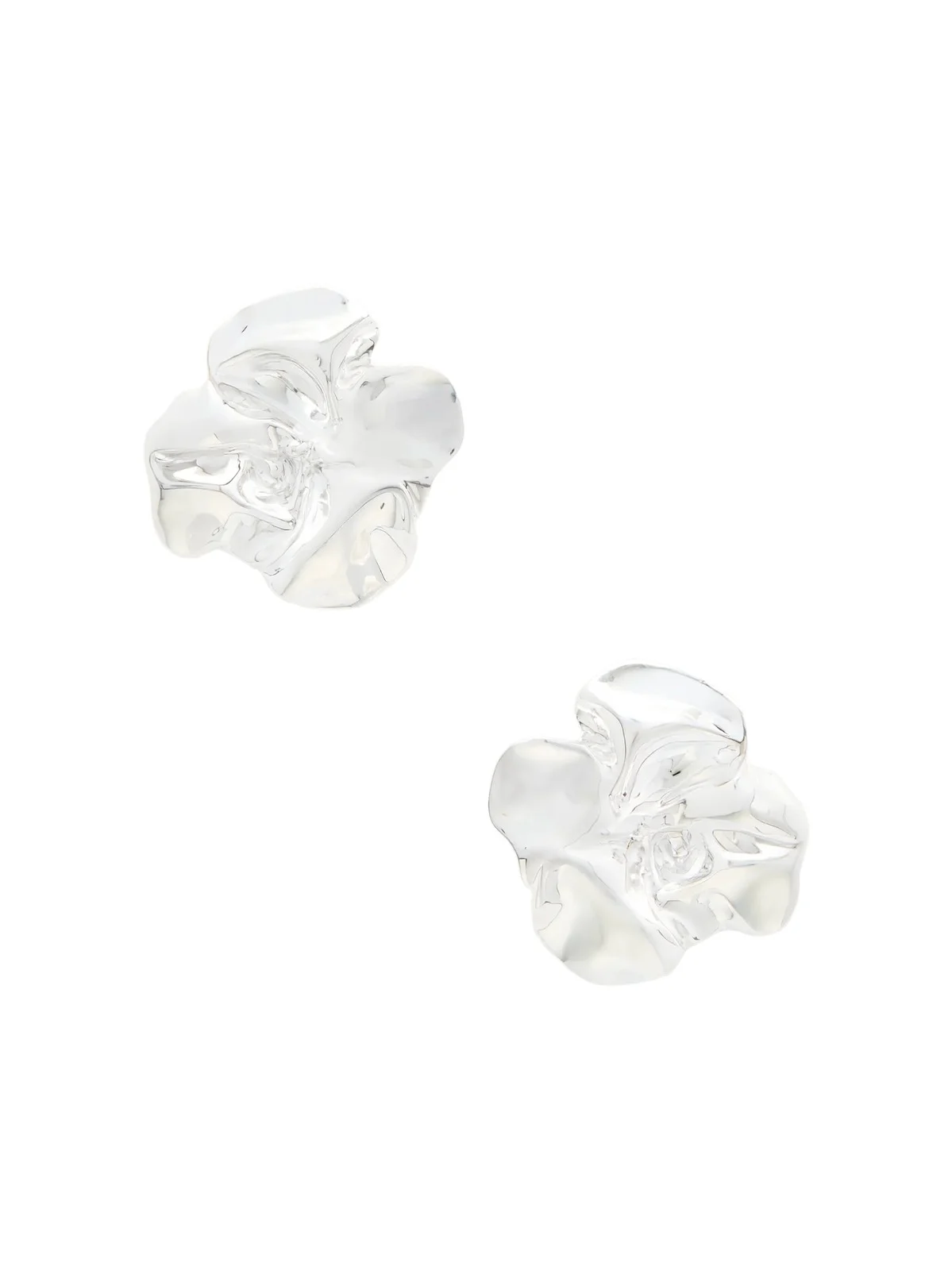 Flower Silver-plated Earrings