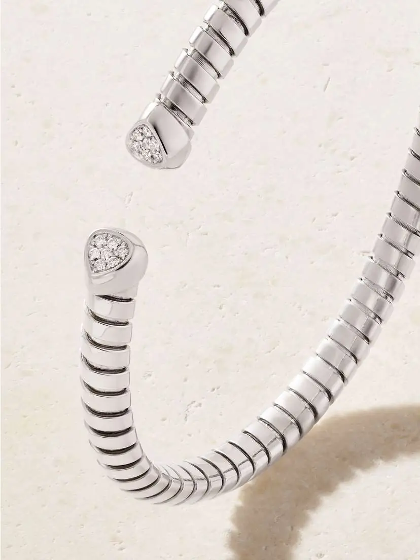Marina B Trisolina 18-karat White Gold Diamonds Bangle | Thumbnail 3 Marina B Trisolina 18-karat White Gold Diamonds Bangle | Thumbnail 3