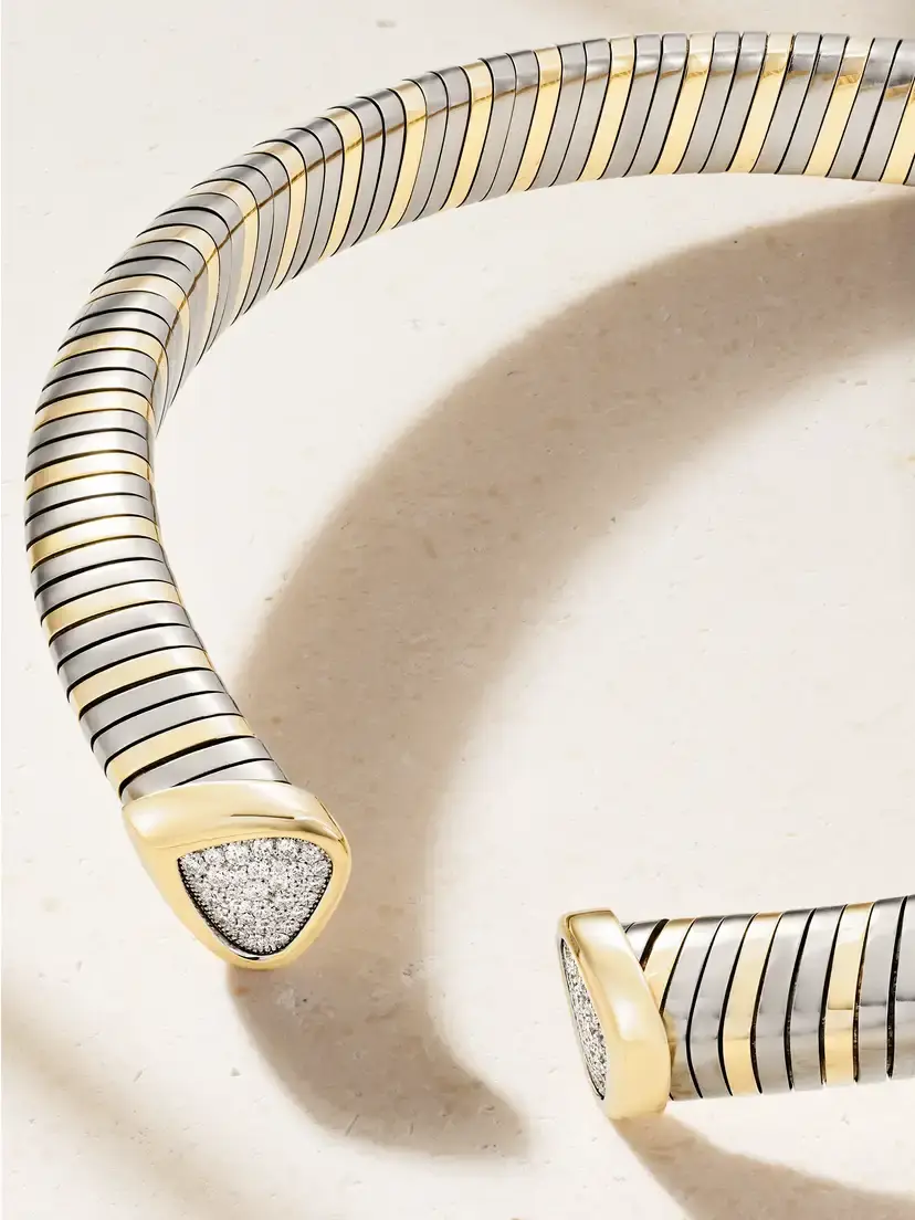 Marina B Trisola 18-karat Gold, Titanium And Diamond Necklace | Thumbnail 5 Marina B Trisola 18-karat Gold, Titanium And Diamond Necklace | Thumbnail 5