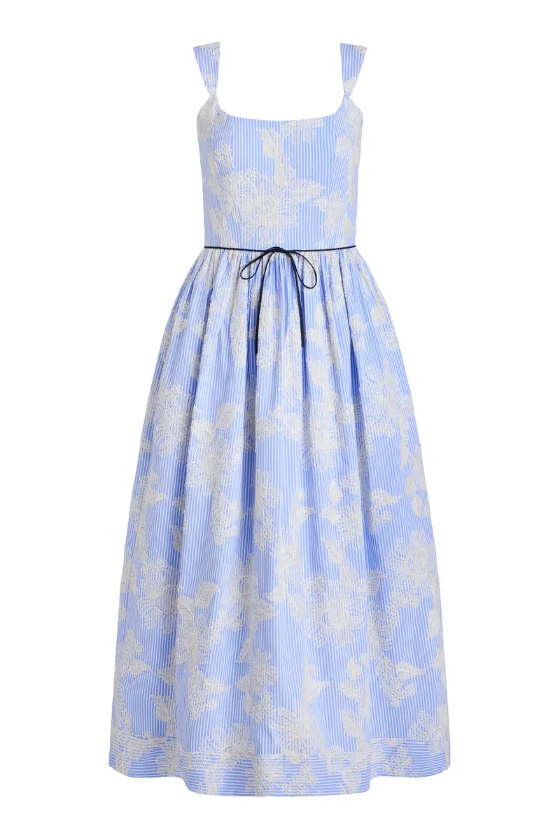 Markarian Apple Embroidered Stripe Dress | Image 1 Markarian Apple Embroidered Stripe Dress | Image 1