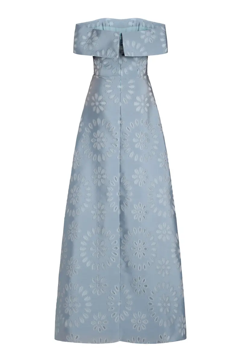 Markarian Ella Floral Burnout Gown | Thumbnail 5 Markarian Ella Floral Burnout Gown | Thumbnail 5