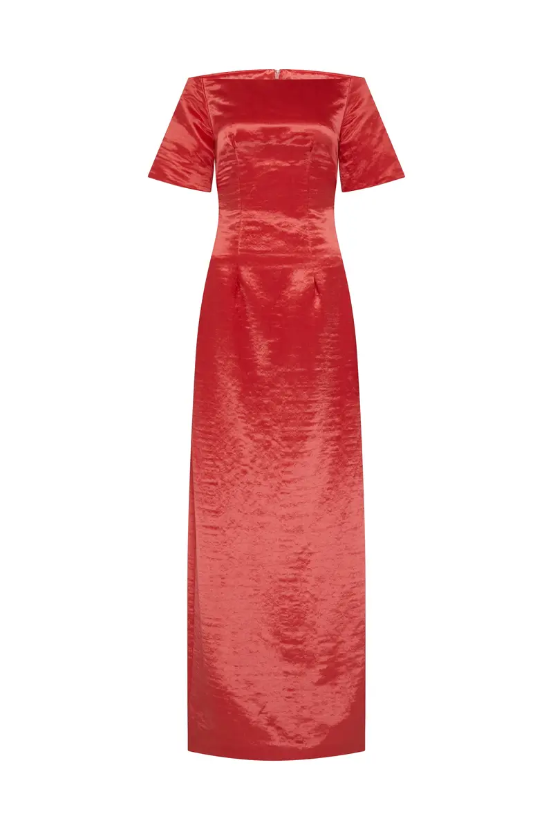 Markarian Gilda Short Sleeve Column Gown | Image 1 Markarian Gilda Short Sleeve Column Gown | Image 1