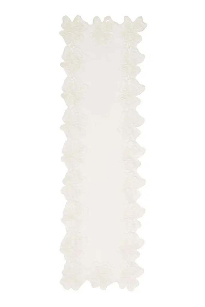 Markarian Ivory Georgette Scarf | Image 1 Markarian Ivory Georgette Scarf | Image 1