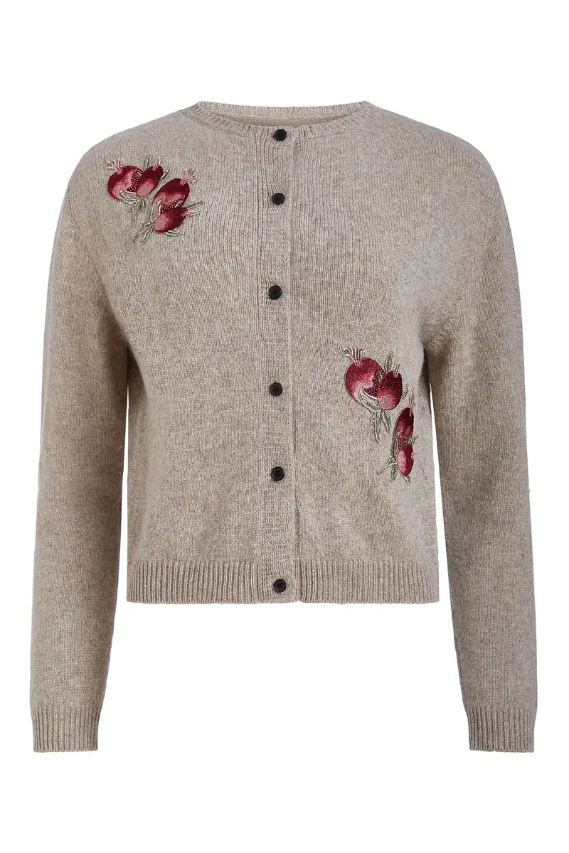 Markarian Theodora Pomegranate Knit Cardigan | Image 1 Markarian Theodora Pomegranate Knit Cardigan | Image 1