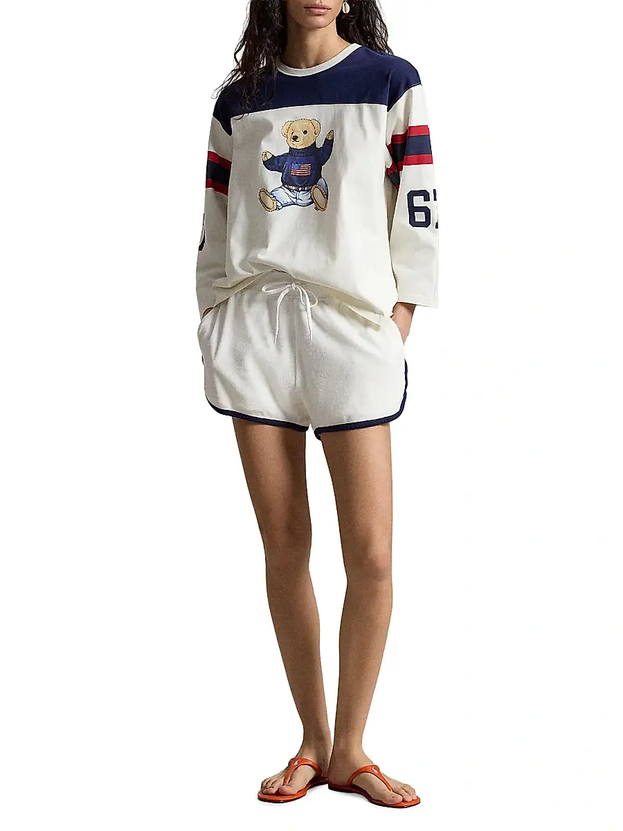 Polo Ralph Lauren Women's Graphic Polo Bear Cotton Jersey Long-Sleeve T-Shirt | Thumbnail 2