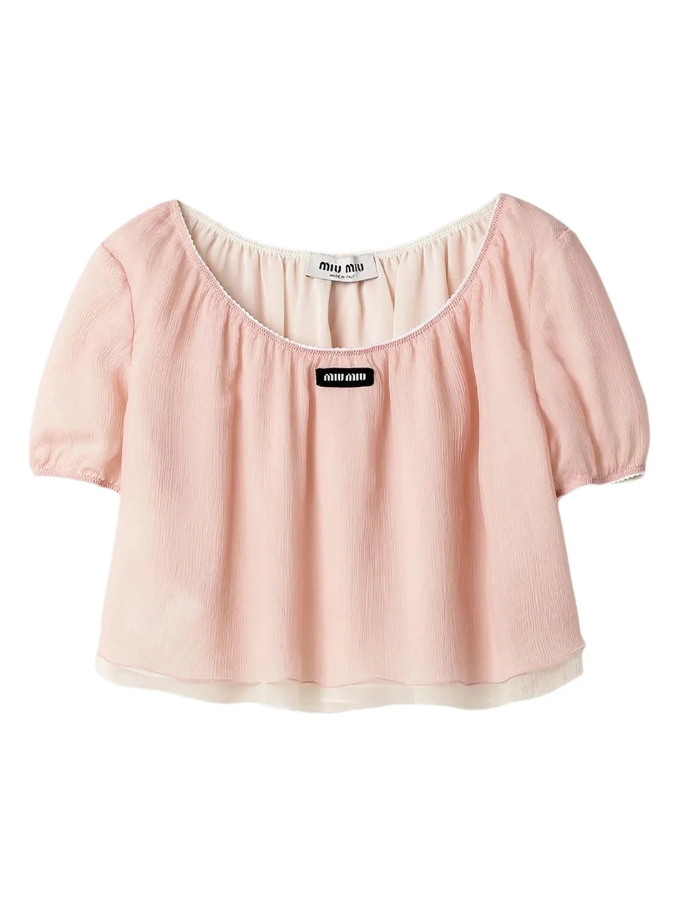 Miu Miu Women's Chiffon Top