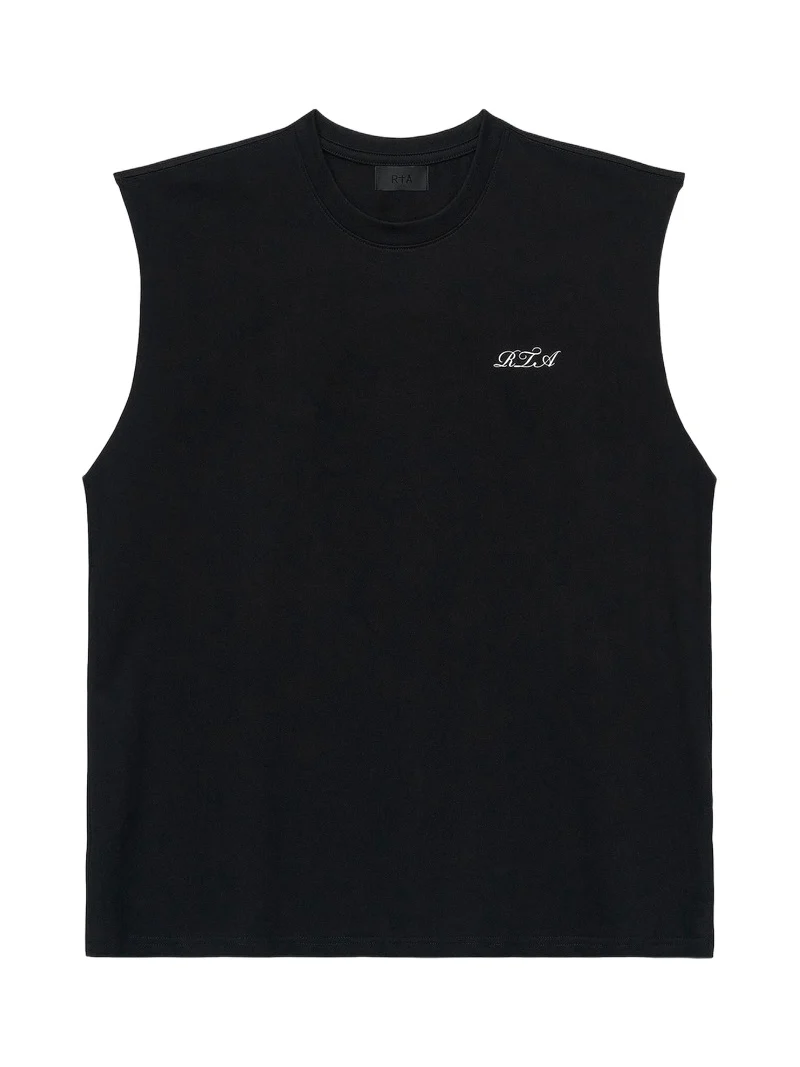 Men's Chaparral Terry Cursive Logo Muscle Tank