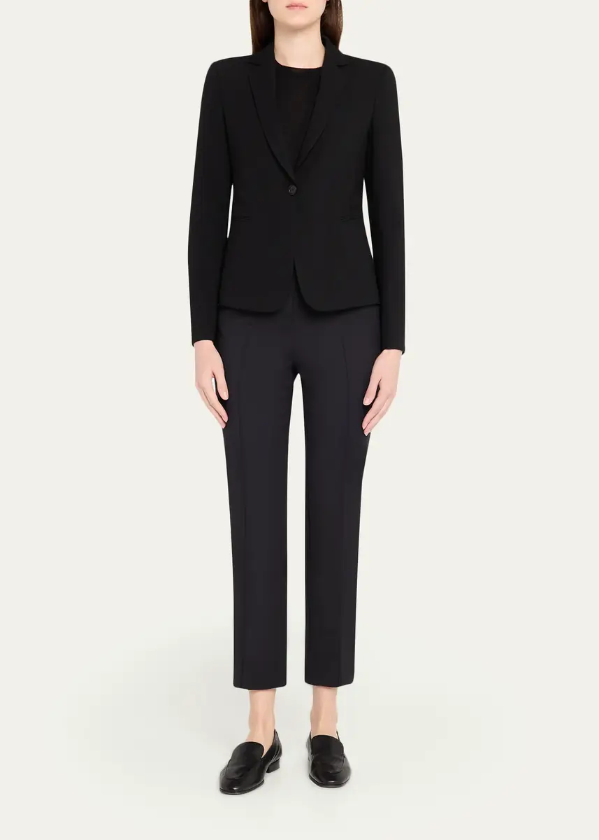 Akris punto Wool Jersey Tailored Blazer Jacket | Thumbnail 2