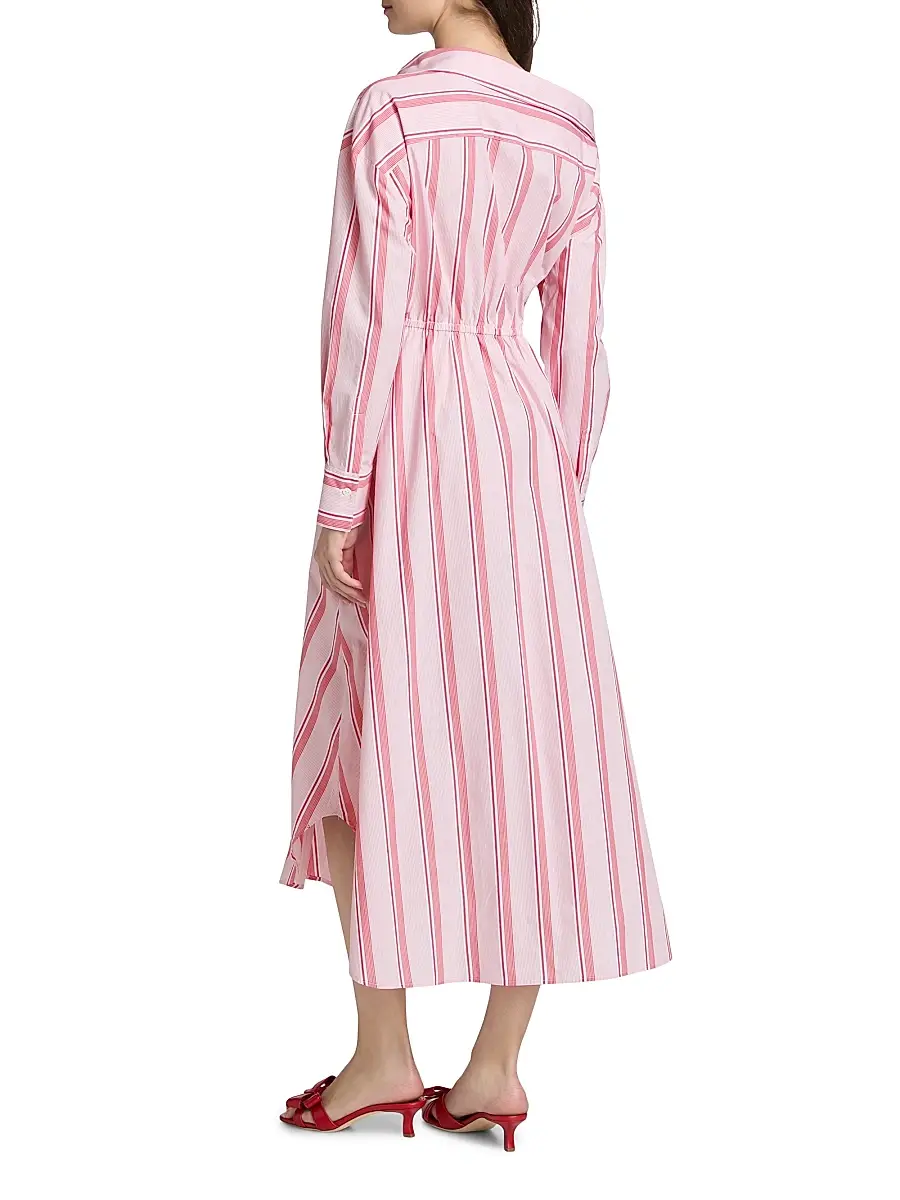 Rosie Assoulin Women's Falling Off The Shoulder Shirtdress | Thumbnail 5