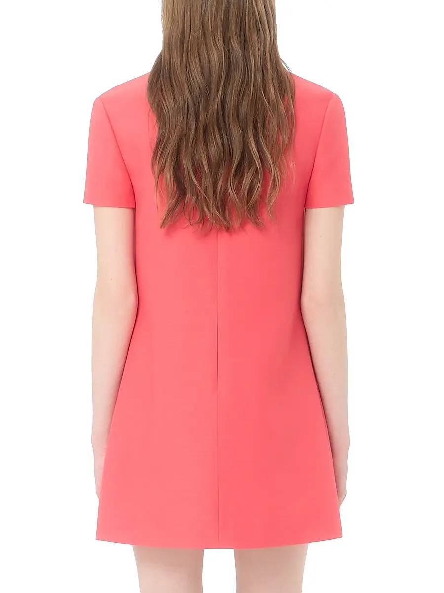 Valentino Women's Embroidered Crepe Couture Short Dress | Thumbnail 5 Valentino Women's Embroidered Crepe Couture Short Dress | Thumbnail 5
