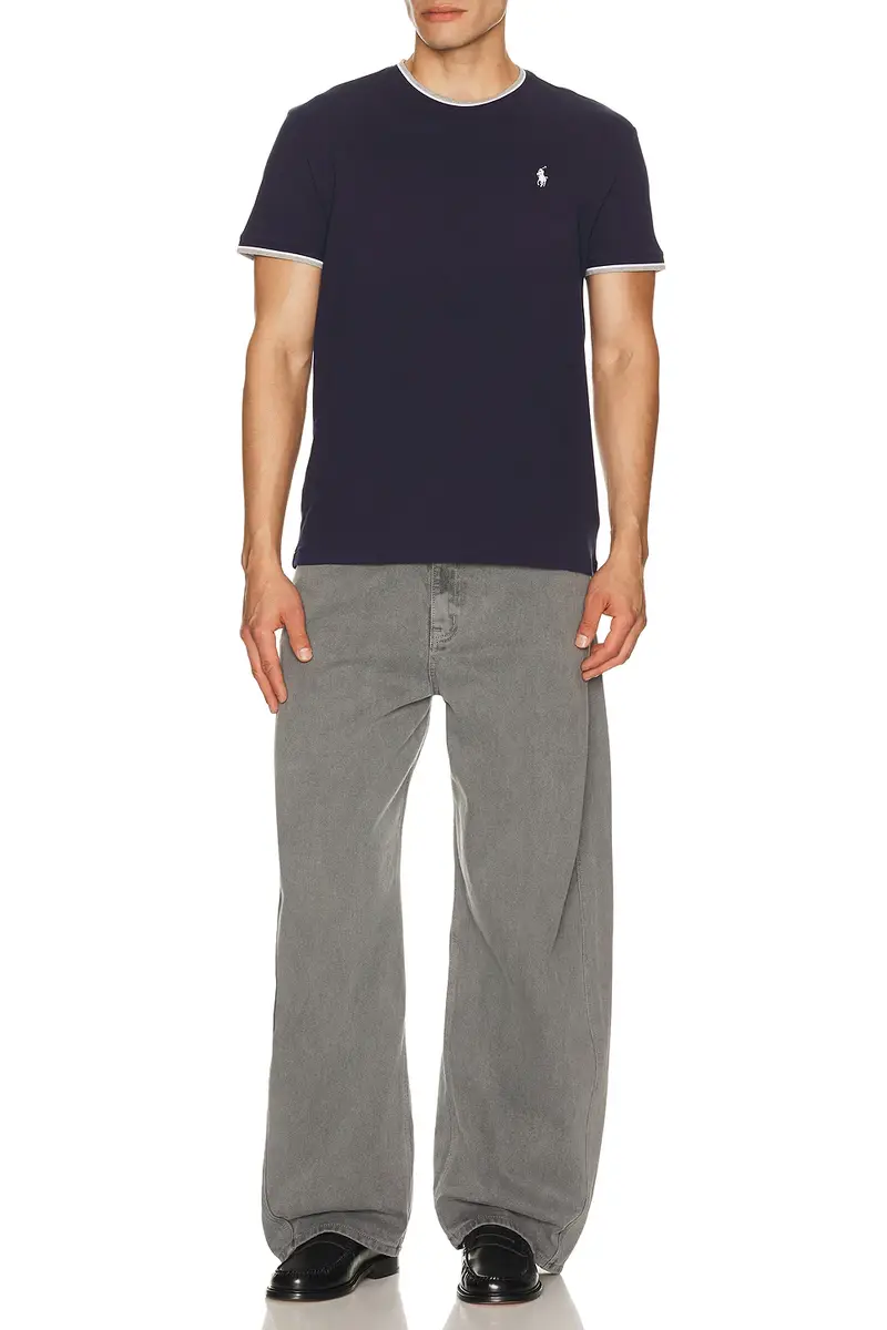 Polo Ralph Lauren Short Sleeve Stretch Mesh Crewneck Tee With Tipping Collar | Thumbnail 3 Polo Ralph Lauren Short Sleeve Stretch Mesh Crewneck Tee With Tipping Collar | Thumbnail 3