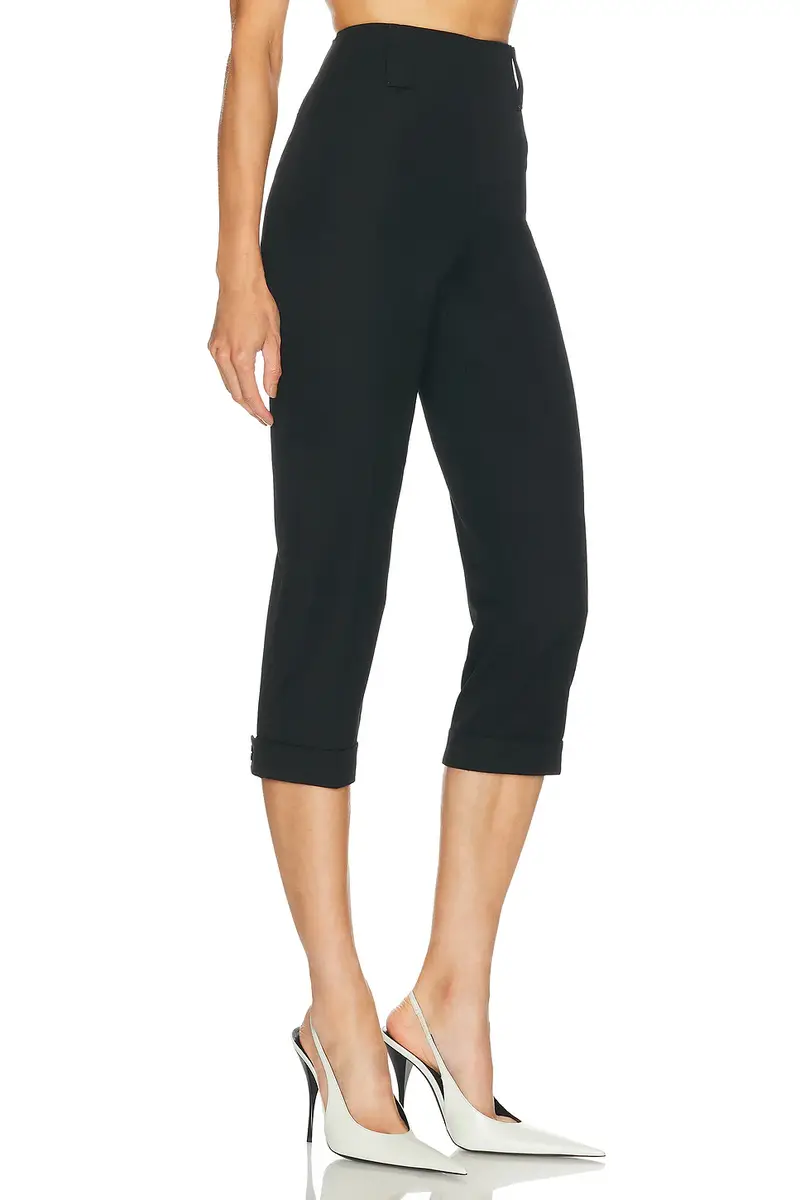 Versace Wool Capri Pant | Thumbnail 2 Versace Wool Capri Pant | Thumbnail 2