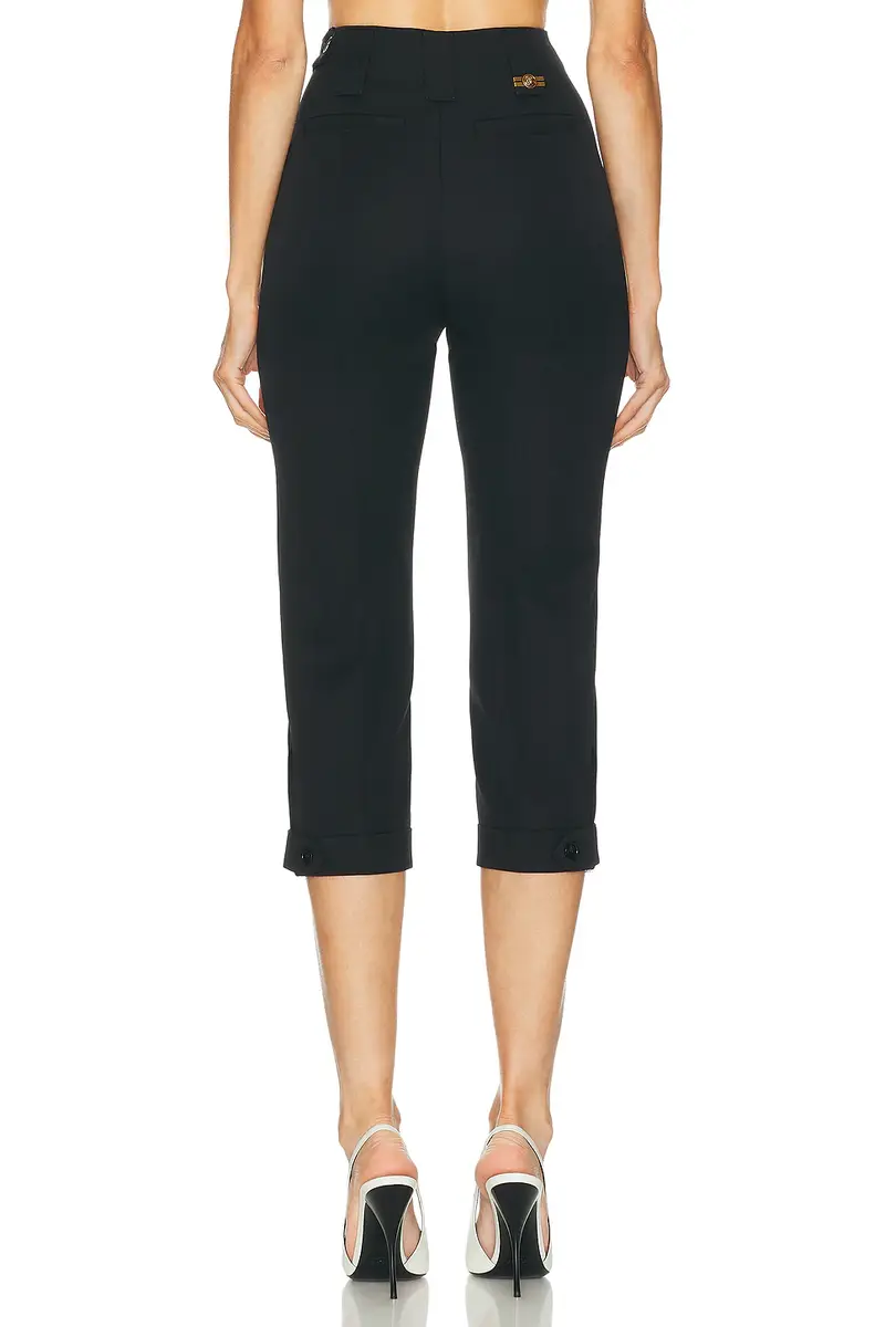 Versace Wool Capri Pant | Thumbnail 4 Versace Wool Capri Pant | Thumbnail 4