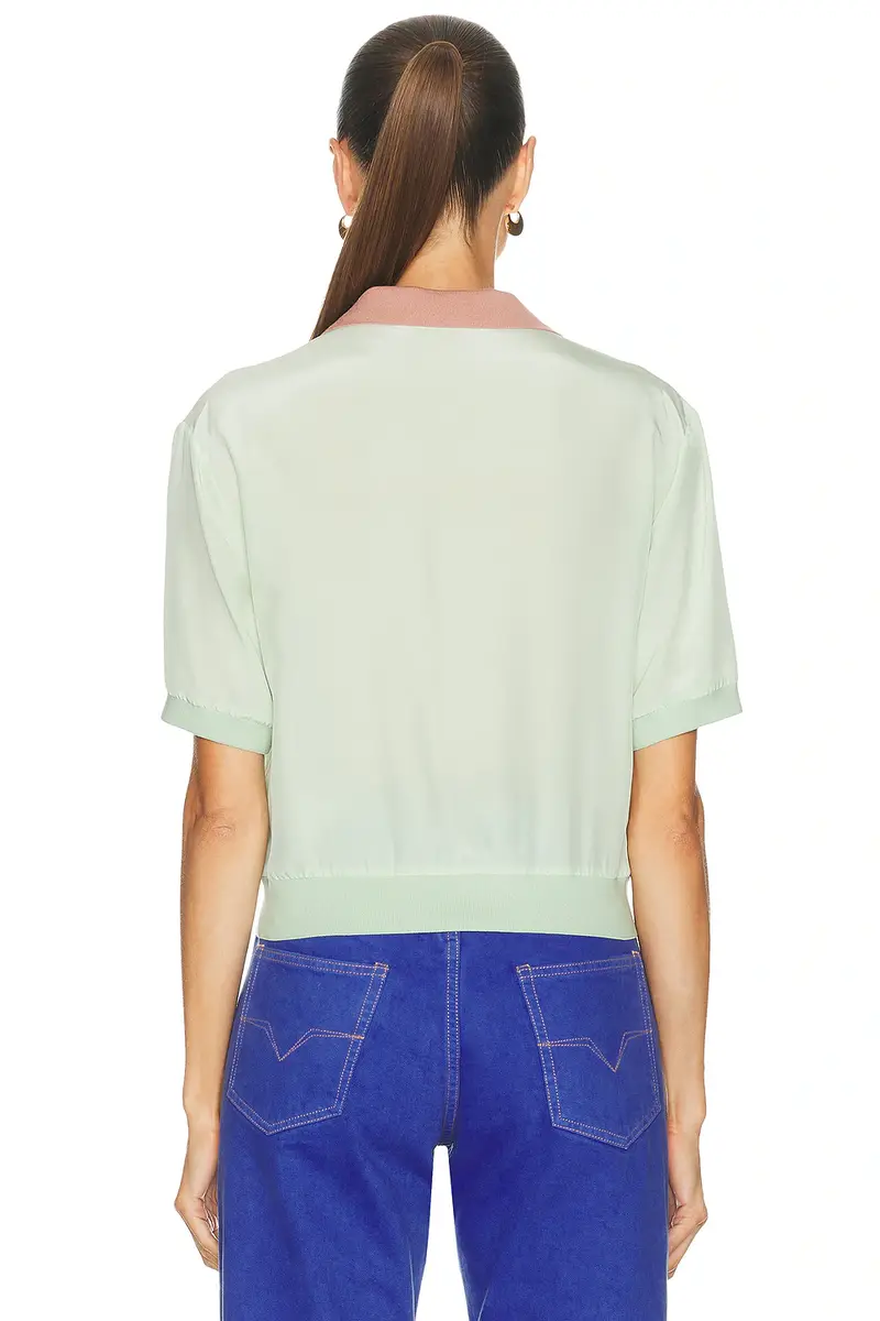 Versace Short Sleeve Polo Top | Thumbnail 3 Versace Short Sleeve Polo Top | Thumbnail 3