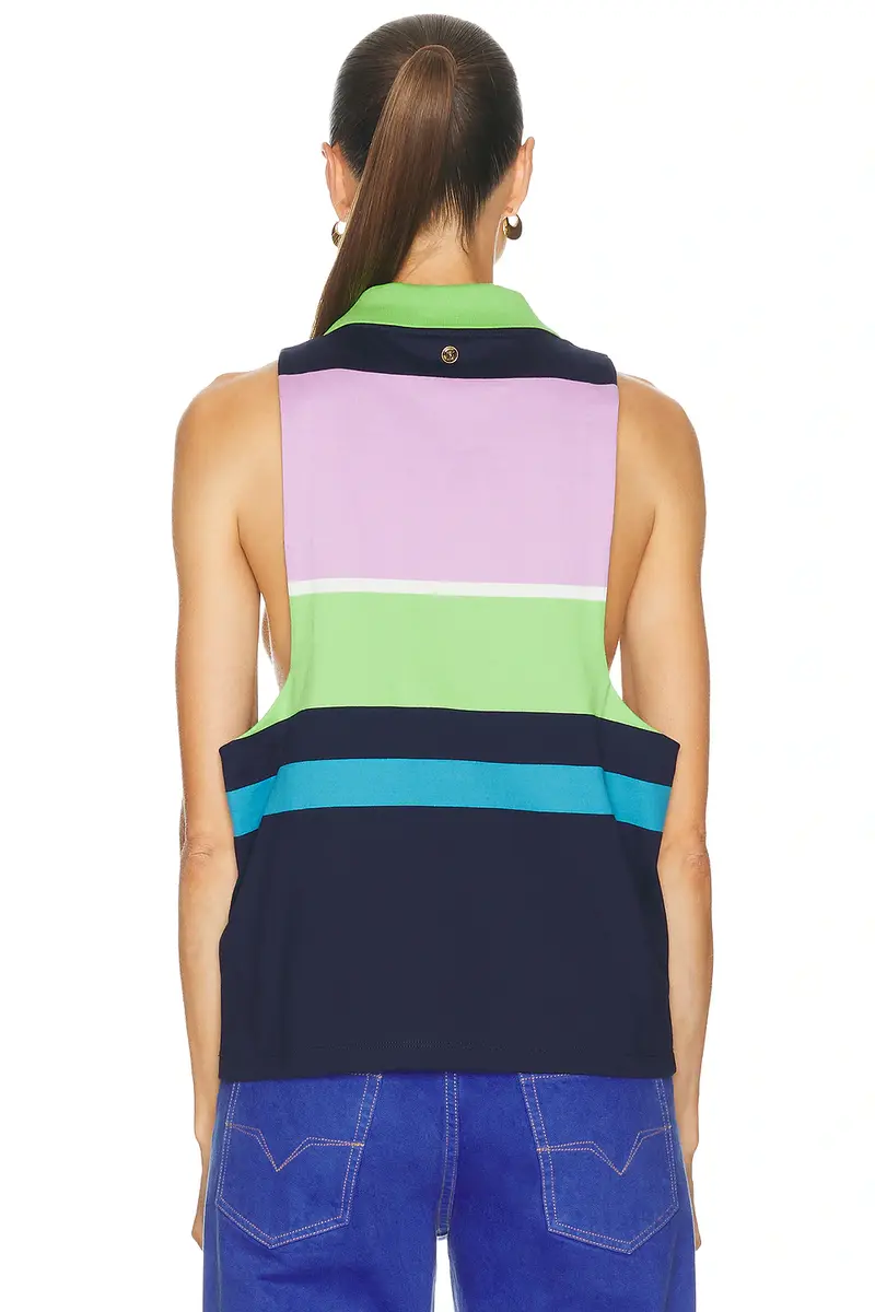 Versace Sleeveless Polo Top | Thumbnail 3