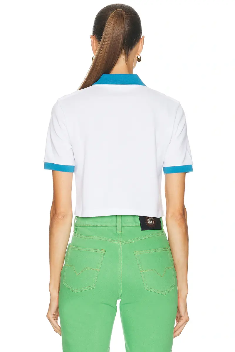 Versace Short Sleeve Polo Top | Thumbnail 3 Versace Short Sleeve Polo Top | Thumbnail 3
