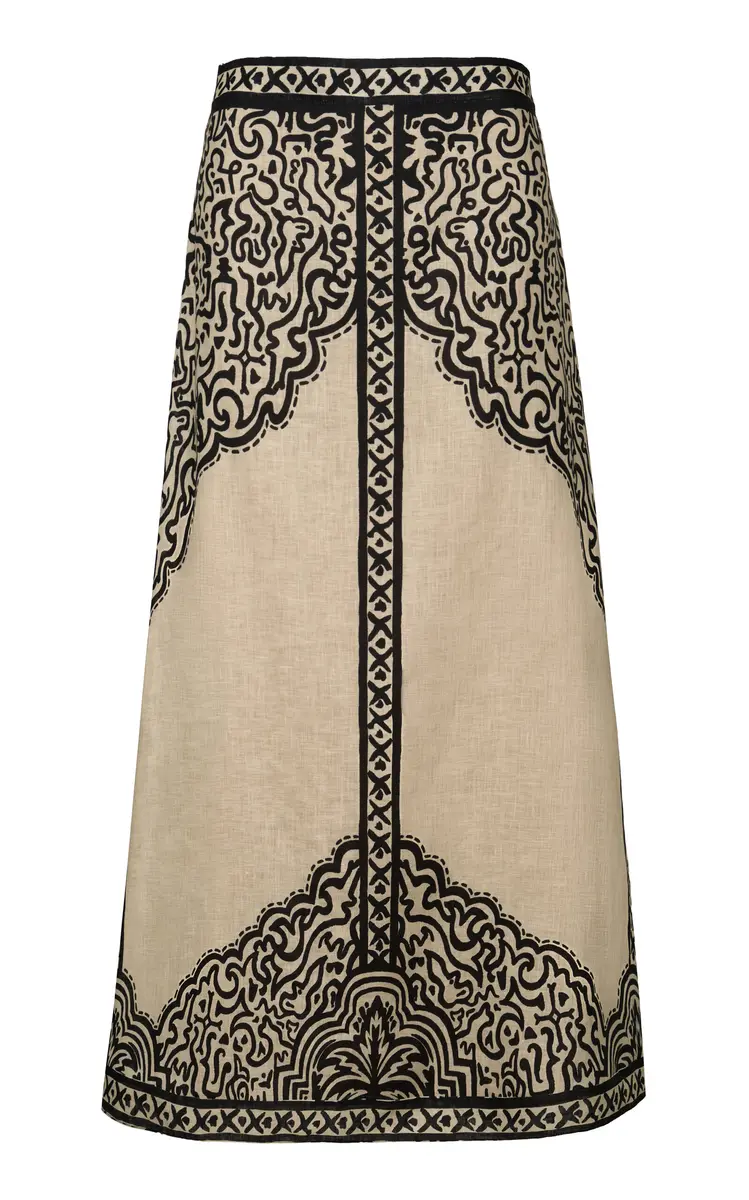 Johanna Ortiz Loose Horizon Embroidered Linen Maxi Skirt | Thumbnail 4 Johanna Ortiz Loose Horizon Embroidered Linen Maxi Skirt | Thumbnail 4