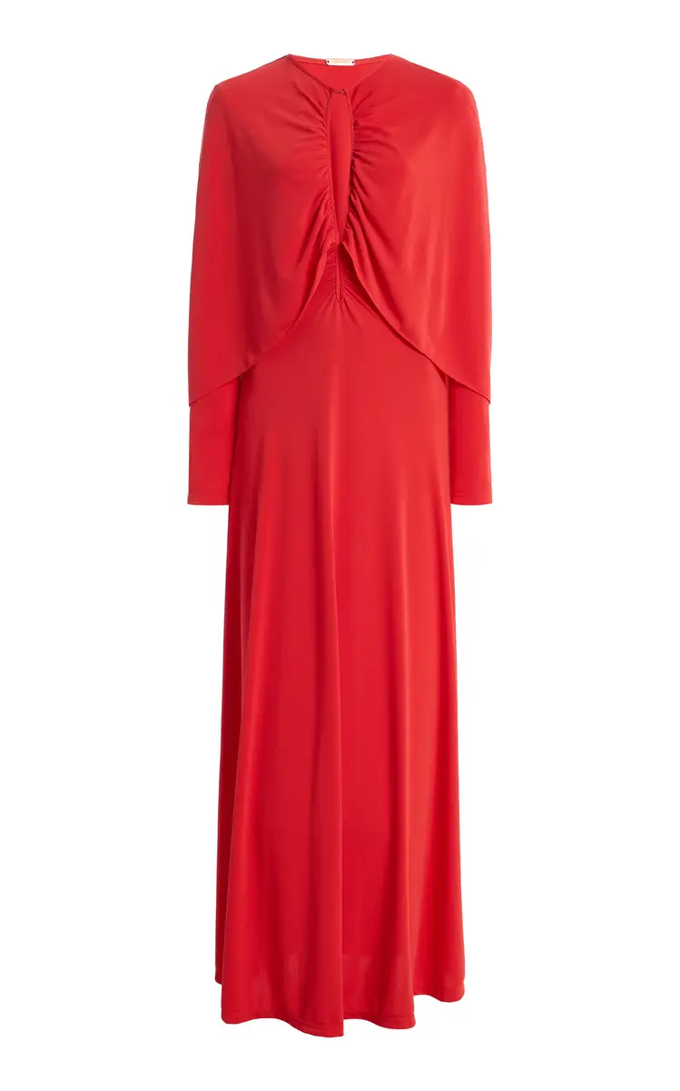 Johanna Ortiz Silent Solstice Jersey Maxi Cape Dress | Image 1 Johanna Ortiz Silent Solstice Jersey Maxi Cape Dress | Image 1