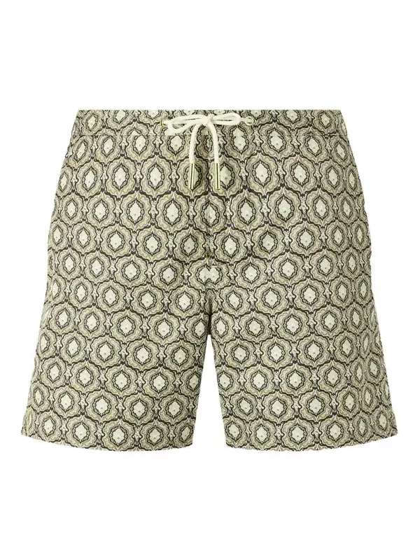 Orlebar Brown Bulldog Passetto Straight-Leg Mid-Length Printed Swim Shorts - Men