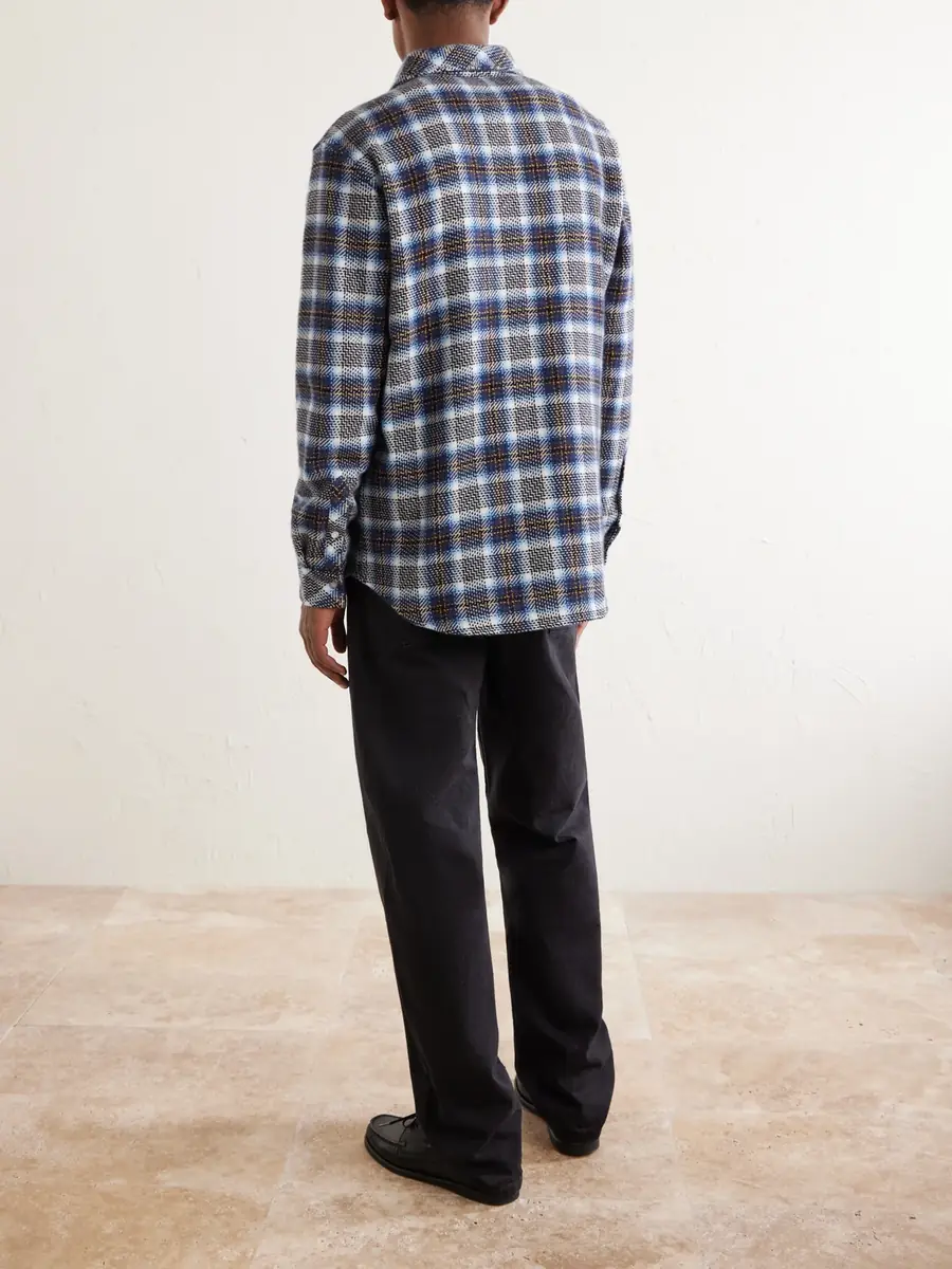 God’s True Cashmere Lightning Checked Cashmere Shirt - Men | Thumbnail 4