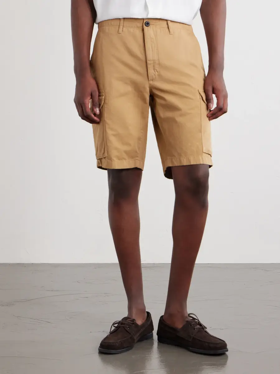 Slowear Incotex Straight-Leg Cotton and Linen-Blend Shorts - Men | Thumbnail 3 Slowear Incotex Straight-Leg Cotton and Linen-Blend Shorts - Men | Thumbnail 3