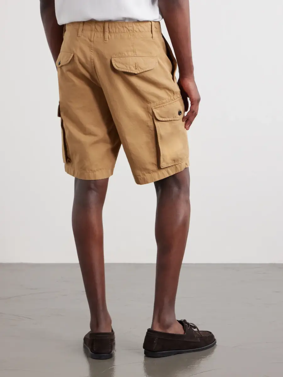Slowear Incotex Straight-Leg Cotton and Linen-Blend Shorts - Men | Thumbnail 4 Slowear Incotex Straight-Leg Cotton and Linen-Blend Shorts - Men | Thumbnail 4