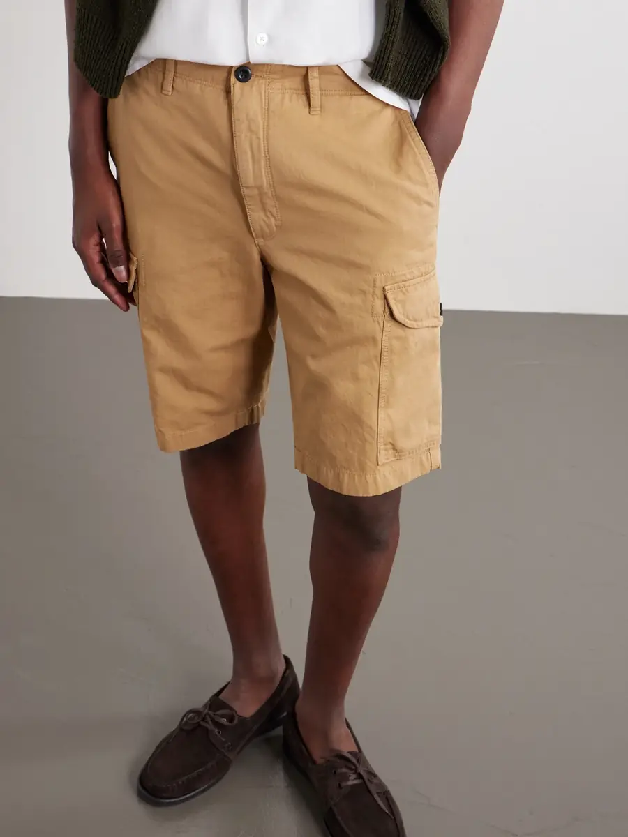 Slowear Incotex Straight-Leg Cotton and Linen-Blend Shorts - Men | Thumbnail 5 Slowear Incotex Straight-Leg Cotton and Linen-Blend Shorts - Men | Thumbnail 5