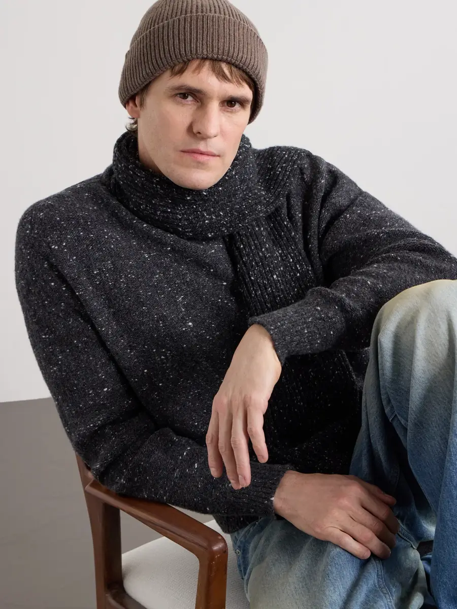 John Smedley Sunday Ribbed Cashmere and Wool-Blend Beanie - Men | Thumbnail 2