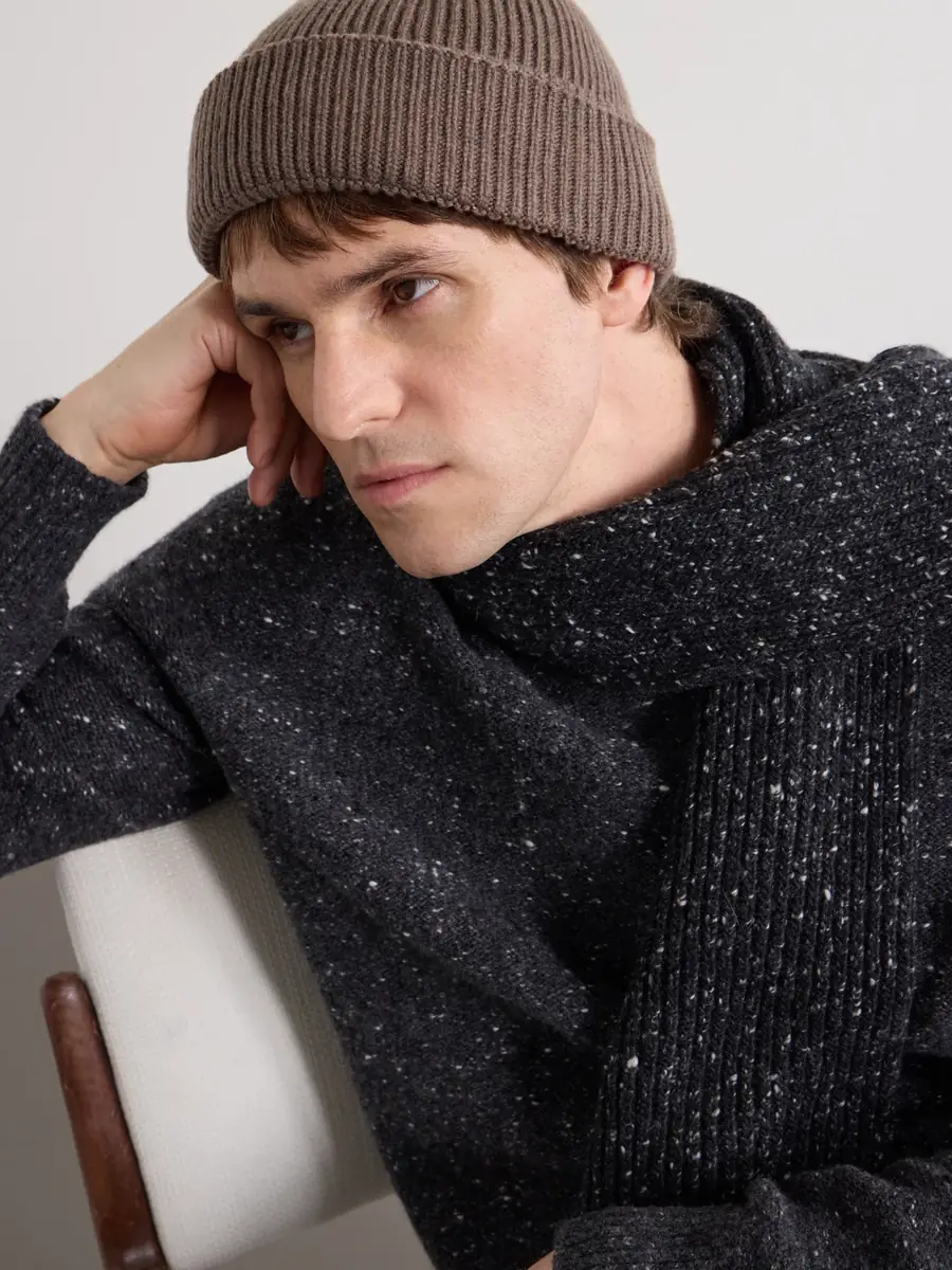 John Smedley Sunday Ribbed Cashmere and Wool-Blend Beanie - Men | Thumbnail 3