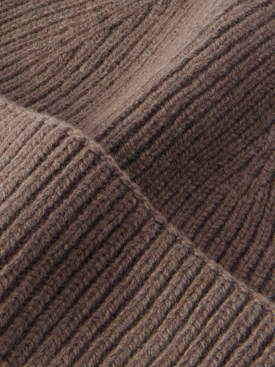 John Smedley Sunday Ribbed Cashmere and Wool-Blend Beanie - Men | Thumbnail 4