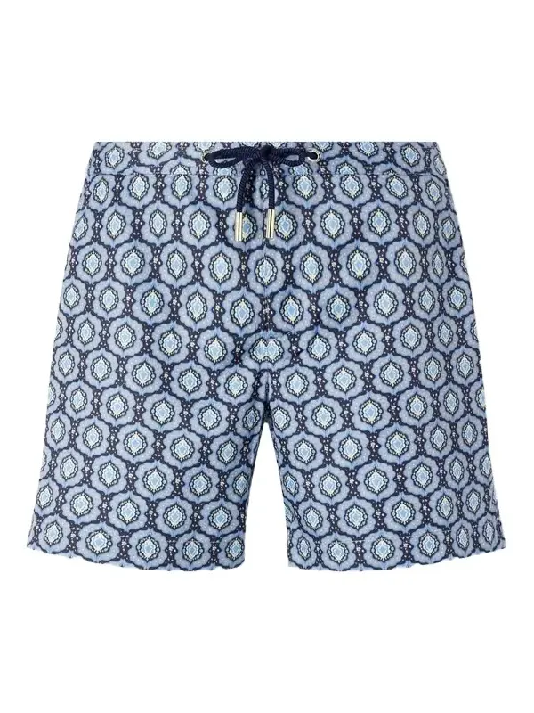 Bulldog Passetto Straight-Leg Mid-Length Printed Swim Shorts - Men Bulldog Passetto Straight-Leg Mid-Length Printed Swim Shorts - Men
