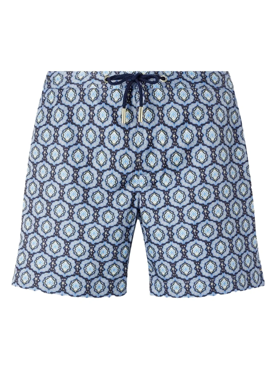 Bulldog Passetto Straight-Leg Mid-Length Printed Swim Shorts - Men Bulldog Passetto Straight-Leg Mid-Length Printed Swim Shorts - Men