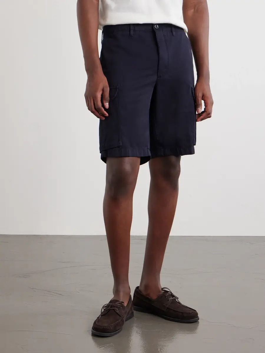 Slowear Incotex Straight-Leg Cotton and Linen-Blend Shorts - Men | Thumbnail 3 Slowear Incotex Straight-Leg Cotton and Linen-Blend Shorts - Men | Thumbnail 3