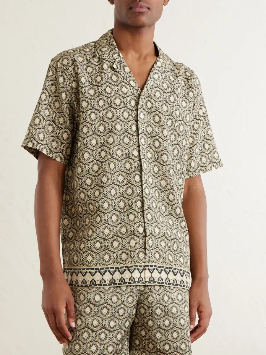 Orlebar Brown Maitan Passetto Camp-Collar Printed Lyocell Shirt - Men | Thumbnail 3 Orlebar Brown Maitan Passetto Camp-Collar Printed Lyocell Shirt - Men | Thumbnail 3